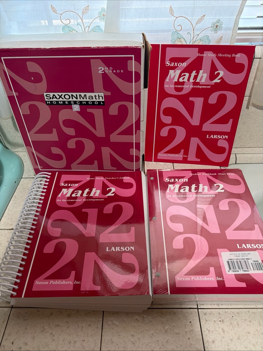 Saxon Math 2 Home Study by Nancy Larson complete set NEW